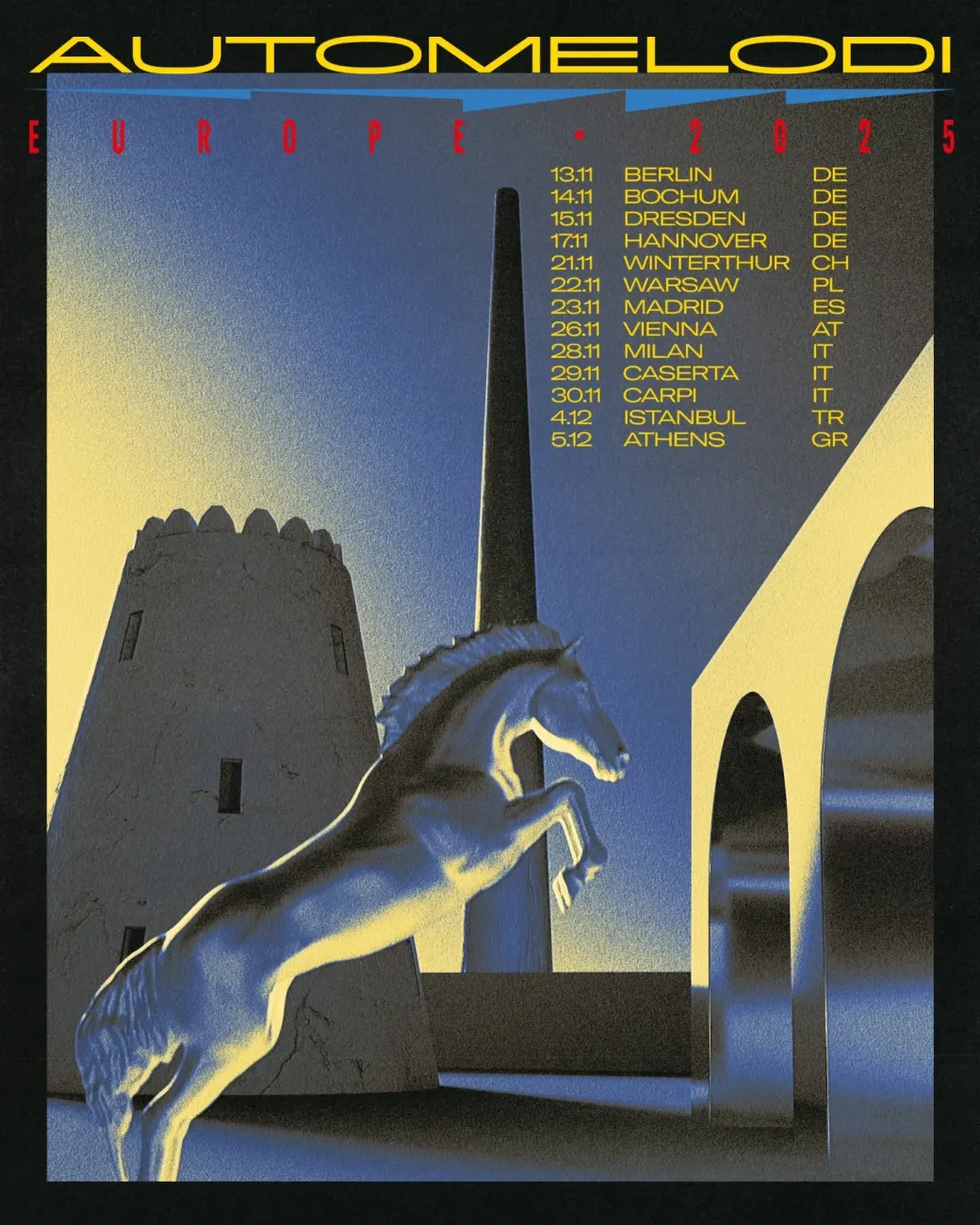 Tournée européenne – Cavallo EP – Automne 2025